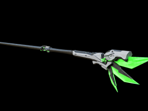 Green Staff Highpoly Model 3D Model