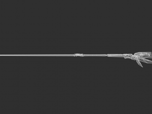Green Staff Highpoly Model Model 3D