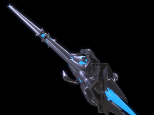 Blue Staff Highpoly Model 3D Model