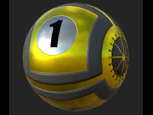 Eight Balls Collection Highpoly Model 3D Model