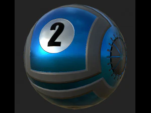 Eight Balls Collection Highpoly Model 3D Model