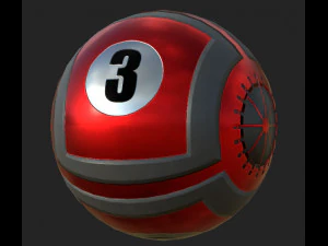 Eight Balls Collection Highpoly Model 3D Model