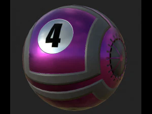 Eight Balls Collection Highpoly Model 3D Model