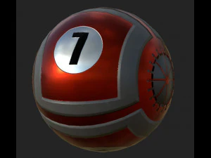 Eight Balls Collection Highpoly Model 3D Model