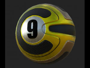 Eight Balls Collection Highpoly Model 3D Model