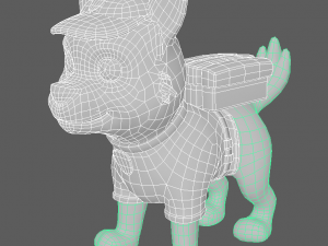 Paw Patrol Rocky Rig Animation 3D Model