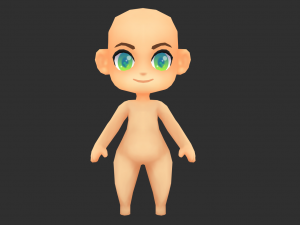 Base Boy Lowpoly Model 3D Model