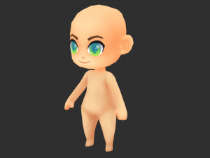 Base Boy Lowpoly Model 3D Model