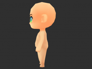 Base Boy Lowpoly Model 3D Model