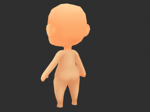 Base Boy Lowpoly Model 3D Model