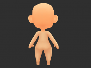 Base Boy Lowpoly Model 3D Model