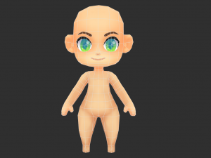 Base Boy Lowpoly Model 3D Model