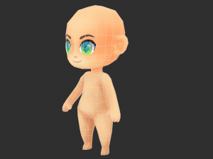 Base Boy Lowpoly Model 3D Model