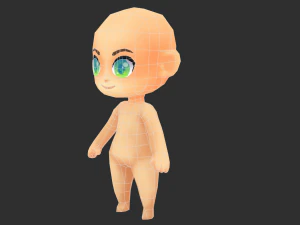 Base Boy Lowpoly Model 3D Model