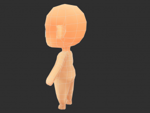 Base Boy Lowpoly Model 3D Model