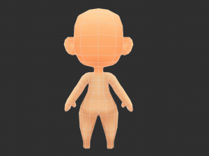 Base Boy Lowpoly Model 3D Model
