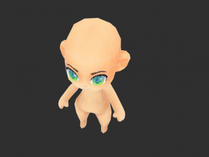 Base Boy Lowpoly Model 3D Model