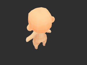 Base Boy Lowpoly Model 3D Model