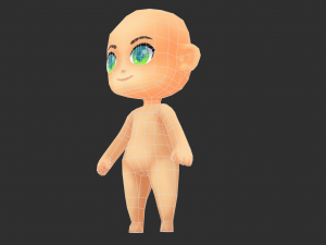 Base Boy Lowpoly Model 3D Model