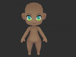 Base Boy Lowpoly Model 3D Model