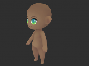 Base Boy Lowpoly Model 3D Model