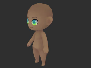 Base Boy Lowpoly Model 3D Model