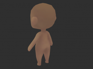 Base Boy Lowpoly Model 3D Model