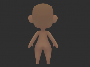Base Boy Lowpoly Model 3D Model