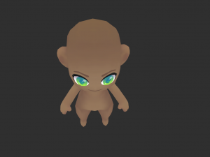 Base Boy Lowpoly Model 3D Model