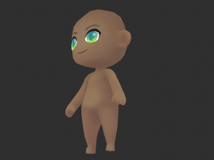 Base Boy Lowpoly Model 3D Model