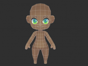 Base Boy Lowpoly Model 3D Model