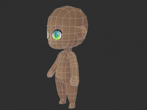 Base Boy Lowpoly Model 3D Model