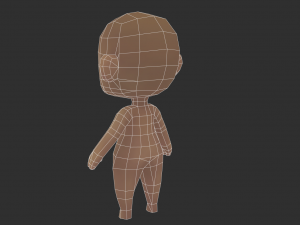 Base Boy Lowpoly Model 3D Model