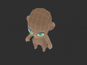 Base Boy Lowpoly Model 3D Model