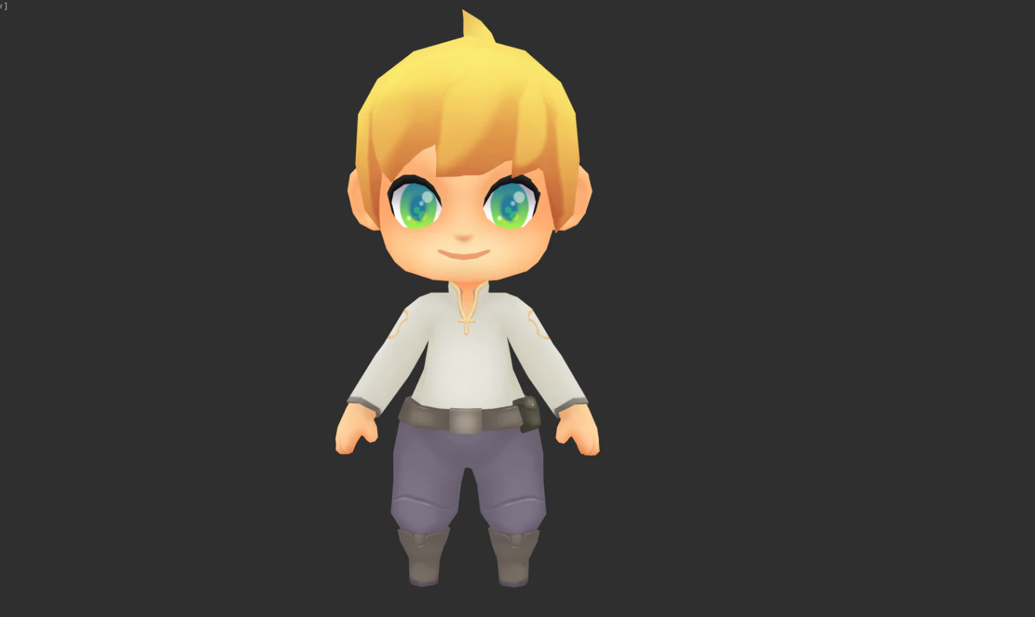 Boy Lowpoly Model 3D Model .c4d .max .obj .3ds .fbx .stl .blend 