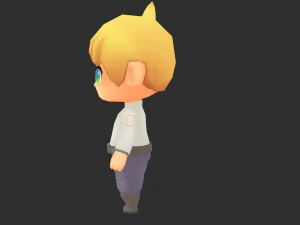 Boy Lowpoly Model 3D Model
