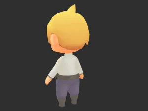 Boy Lowpoly Model 3D Model