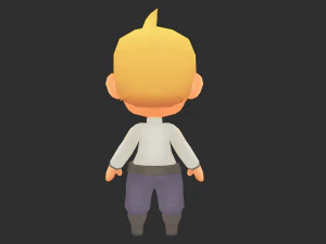 Boy Lowpoly Model 3D Model