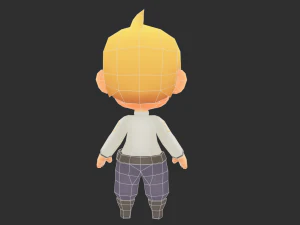 Boy Lowpoly Model 3D Model