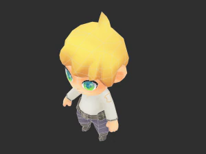 Boy Lowpoly Model 3D Model