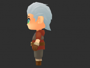 Cowboy Boy Hand-Painted Low-Poly 3D Game Assets Model 3D