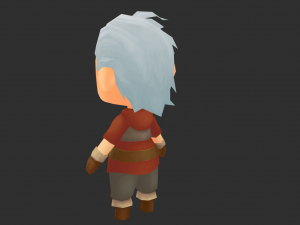 Cowboy Boy Hand-Painted Low-Poly 3D Game Assets Model 3D