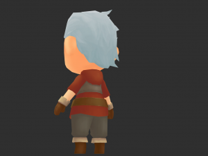 Cowboy Boy Hand-Painted Low-Poly 3D Game Assets Model 3D