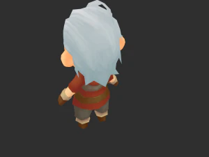 Cowboy Boy Hand-Painted Low-Poly 3D Game Assets 3D Model
