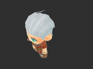 Cowboy Boy Hand-Painted Low-Poly 3D Game Assets Model 3D
