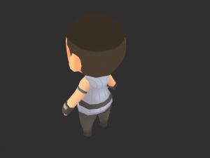 African Boy Hand-Painted Low-Poly 3D Game Assets 3D Model