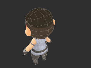African Boy Hand-Painted Low-Poly 3D Game Assets 3D Model