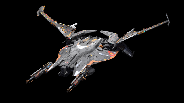 Futuristic Space Ship Highpoly Assets 3D Model .c4d .max .obj .3ds .fbx .stl .blend 