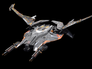 Futuristic Space Ship Highpoly Assets 3D Model