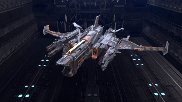 Sci-fi Space Ship Highpoly Asset 3D 모델 .c4d .max .obj .3ds .fbx .stl .blend 
